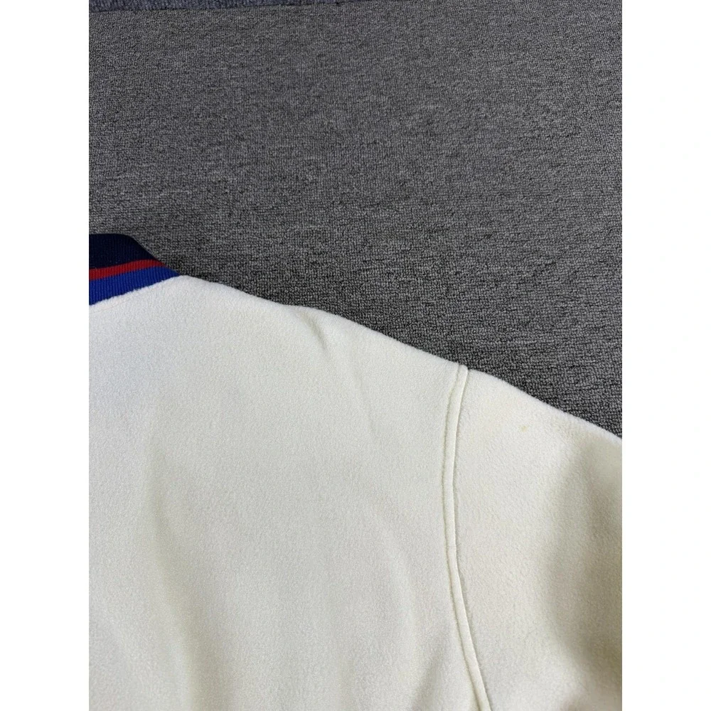 Vintage‎ Polo Ralph Lauren Jacket Mens Medium White Fleece Varsity Tennis USA